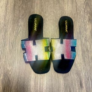 Never Worn Rainbow Sandals
